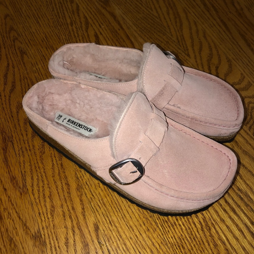 Blush Birkenstock Buckley Shearling 38
